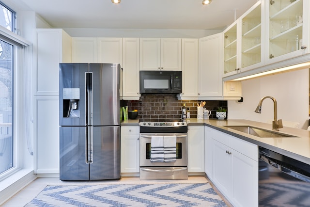 Modern kitchen appliances in a contemporary home