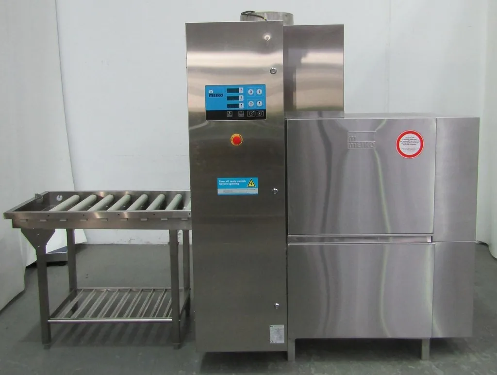 Nationwide Appliance Repairs technician servicing a Meiko commercial dishwasher